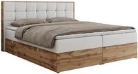 BOXBETT ALBERO 1 - 120/200 Wei&szlig; Kunstleder - H4
