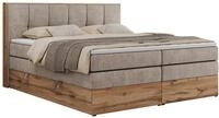 BOXSPRINGBETT ALBERO 1 KING 120/200 Beige Strukture - H4