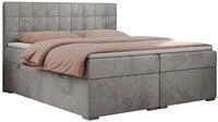 BOXBETT CARMEN 160/200 Hellgrau Velvet - H3