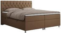 BOXBETT ROMA 140/200 - Braun Kunstleder - H3