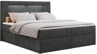 BOXBETT GOLD-5 LED 160/200 Dunkelgrau Struktur - H3
