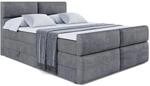 BOXSPRINGBETT BOXI3-Z KING - 120x200 - H3/H4 - Dunkelgrau