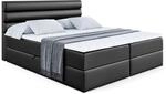 BOXBETT mit Matratze H4 und Lattenrost - CELESTIA - 120x200 cm - H4 - Schwarz