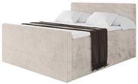 BOXSPRINGBETT mit Matratze H3|H4 und Lattenrost - TOLO-Z KING 120x200 Cord - Creme