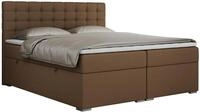 BOXBETT SUSAN 200/200 Braun Kunstleder - H4