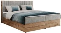 BOXBETT ALBERO 4 - 160/200 Hellgrau Struktur - H4