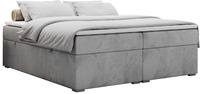 BOXBETT BESS 120/200 Hellgrau Velvet - H4