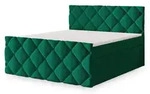 BOXBETT ROVARI 160x200 cm mit Matratze und Topper - Gr&uuml;n