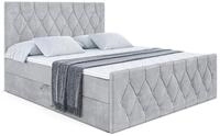 BOXBETT VELANTO-Z - 180 x 200 - H3 - Hellgrau