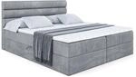 BOXBETT mit Matratze H3 und Lattenrost - CELESTIA - 120x200 cm Grau