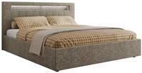 POLSTERBETT GOLD 5 CLASSIC 140/200 - Grau Strukture - ohne Matratze