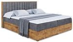 BOXBETT mit Matratze H4 und Lattenrost - LOLLI4 - 140x200 - Dunkelgrau