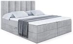 BOXBETT mit Matratze H3 und Lattenrost - BOXI1 - 160x200 cm Hellgrau