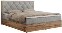 BOXBETT VENETO 200/200 Hellgrau Struktur - H4