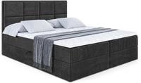 BOXBETT mit Matratze H4 und Lattenrost - NOVA - 160x200 - H4 - Schwarz
