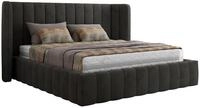 POLSTERBETT GOLETTA CLASSIC 200/200 - Dunkelgrau Velvet - Multipocket-Matratze