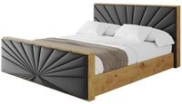 POLSTERBETT mit Bettkasten, Fu&szlig;teil und Lattenrost, Boxbett mit Matratze H3/H4 -