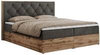 BOXBETT VENETO 200/200 Dunkelgrau Velvet - H3