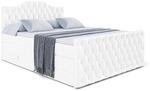 BOXSPRINGBETT VILA-1-Z KING - 200x200 - H3/H4 - Wei&szlig; Hochglanz