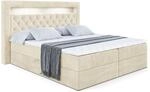 BOXBETT LED mit H3-Matratze und Lattenrost - NOEL GOLD - 160x200 Beige