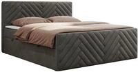 BOXBETT PARIS DUO 140/200 - Dunkelgrau Velvet - H3