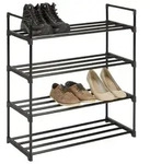 Schuhregal in Schwarz