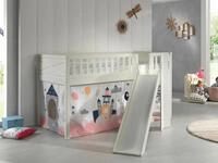 Spielbett Scott Princess ca. 90x200 cm Kiefer Wei&szlig;