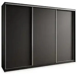 SCHWEBET&Uuml;RENSCHRANK NISSE 270/205/60 cm 3-t&uuml;rig Schwarz