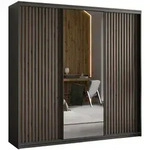 SCHWEBET&Uuml;RENSCHRANK ORRA 200/205/60 cm 3-t&uuml;rig mit Spiegel und Lamellen...