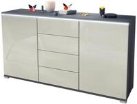 SIDEBOARD Faro Creme Hochglanz