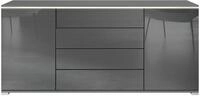 SIDEBOARD Faro Grau Hochglanz