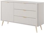 SIDEBOARD LANTANA 138/81/38 cm mit 3 Schubladen und 1 T&uuml;ren Beige