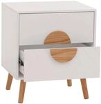 NACHTTISCH rechteckig Wei&szlig;