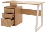 SCHREIBTISCH quadratisch Beige