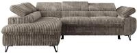 ECKSOFA PABLO L Grau Cord - Links Seite