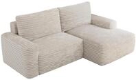 ECKSOFA BELLUNO L Creme Cord - Rechts