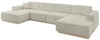 WOHNLANDSCHAFT IREA-U2 - 386x165x80 cm Creme
