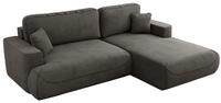 ECKSOFA OVO L Dunkelgrau Velvet - Rechts Seite