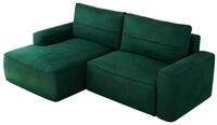 ECKSOFA BELLUNO L Dunkelgr&uuml;n Velvet - Links