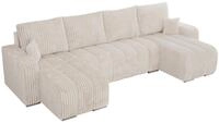 WOHNLANDSCHAFT KIRASSO U Beige Cord
