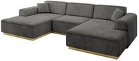 WOHNLANDSCHAFT IREA-U1-v2 - 301x165x80 cm Ecru