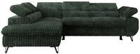ECKSOFA PABLO L Gr&uuml;n Cord - Links Seite