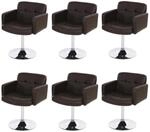 ESSZIMMERSTUHL Braun 6er-Set