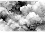 FOTOTAPETE Abstrakt Marmor Schwarzwei&szlig; 250x175 cm