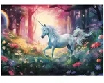 FOTOTAPETE M&auml;dchen Einhorn Rosa 368x254 cm