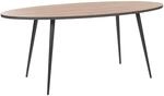 ESSTISCH 180/90/76 cm Dunkelbraun, Schwarz Oval Ottawa