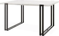 ESSTISCH Marco rechteckig ausziehbar, Marmor Wei&szlig; 160-260/90/76 cm