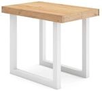 KONSOLENTISCH ausziehbar 58 bis 140cm, f&uuml;r 6 G&auml;ste, eiche, 90/58/73cm