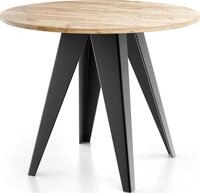 ESSTISCH Glory runder ausziehbarer, Craft Eiche 100-140/100/76 cm