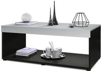 COUCHTISCH Pure Tischplatte und Blenden in Hellgrau seidenmatt